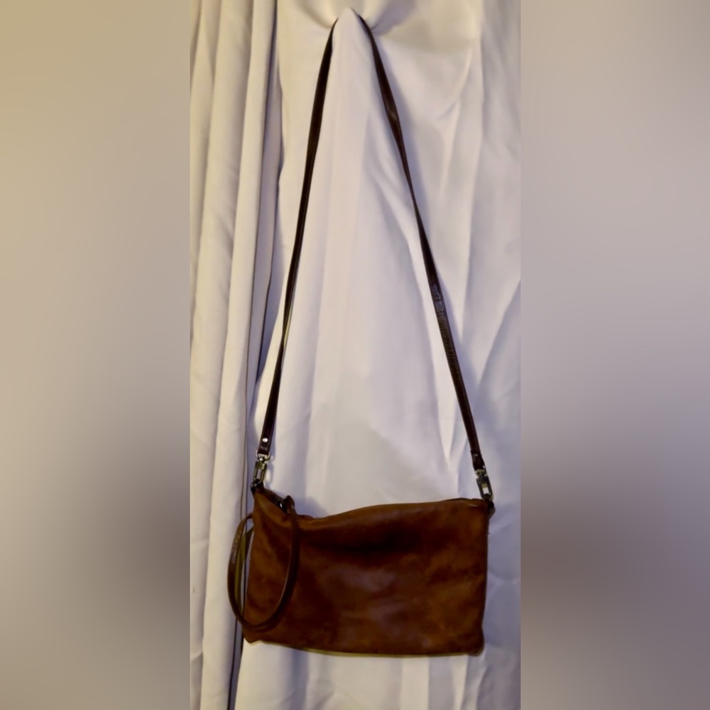 Rough & Tumble cross-body leather bag
